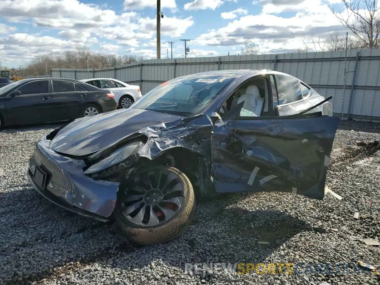 1 Photograph of a damaged car 7SAYGDEF4PF841336 TESLA MODEL Y 2023