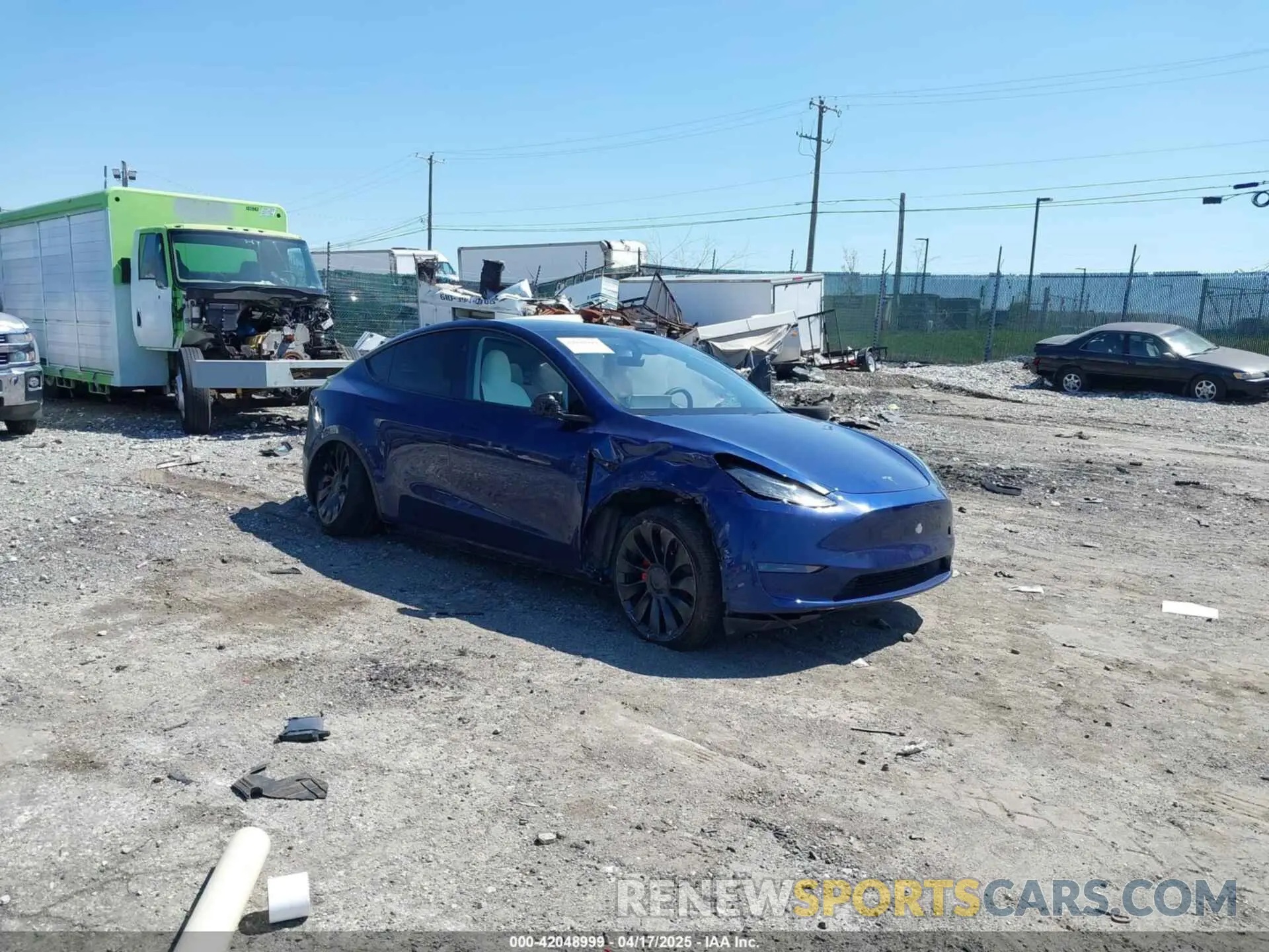 1 Photograph of a damaged car 7SAYGDEF4PF844933 TESLA MODEL Y 2023
