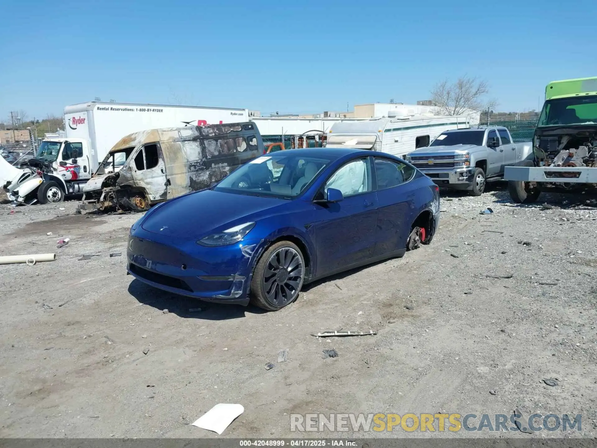 2 Photograph of a damaged car 7SAYGDEF4PF844933 TESLA MODEL Y 2023