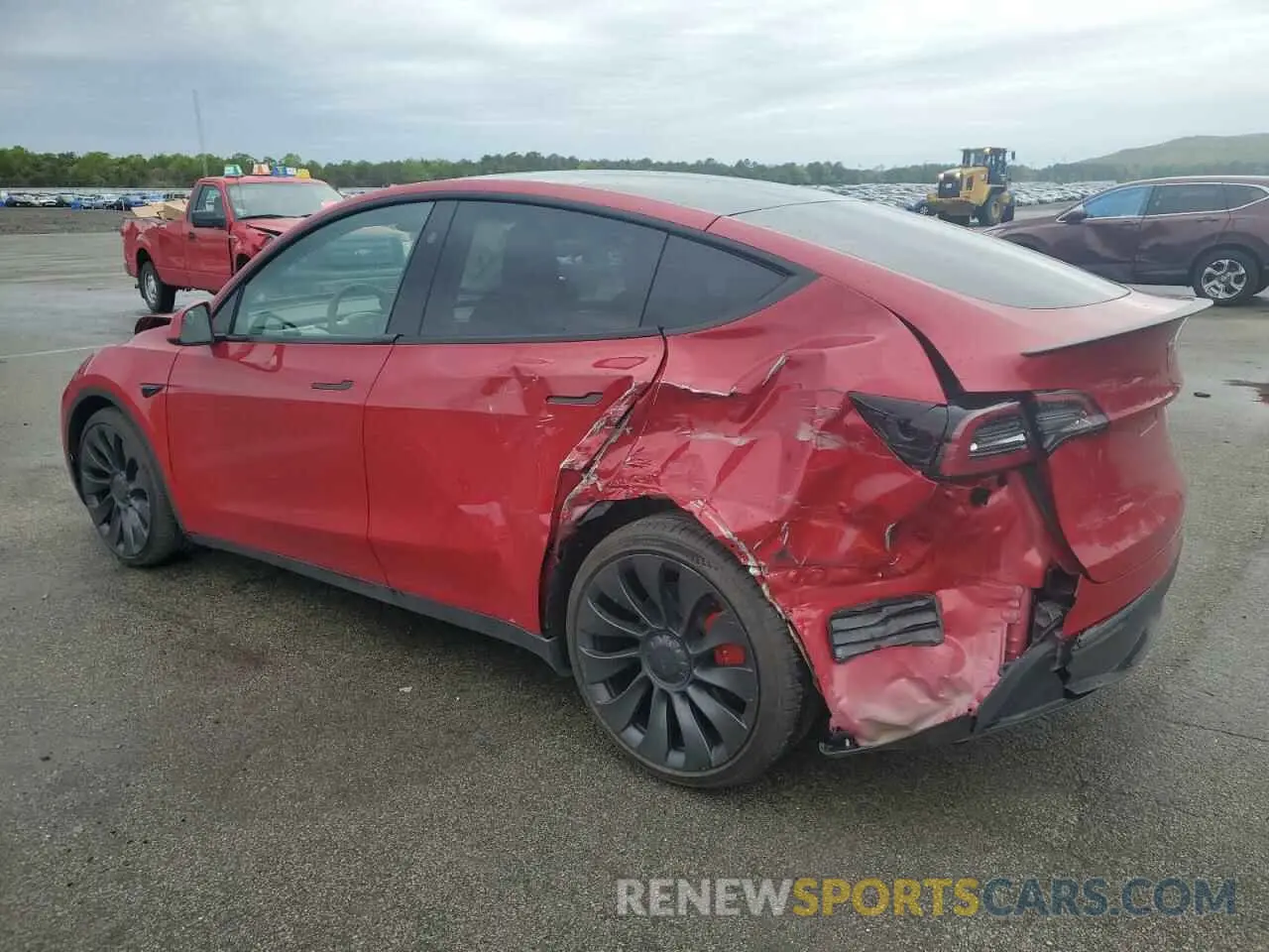 2 Photograph of a damaged car 7SAYGDEF4PF881884 TESLA MODEL Y 2023