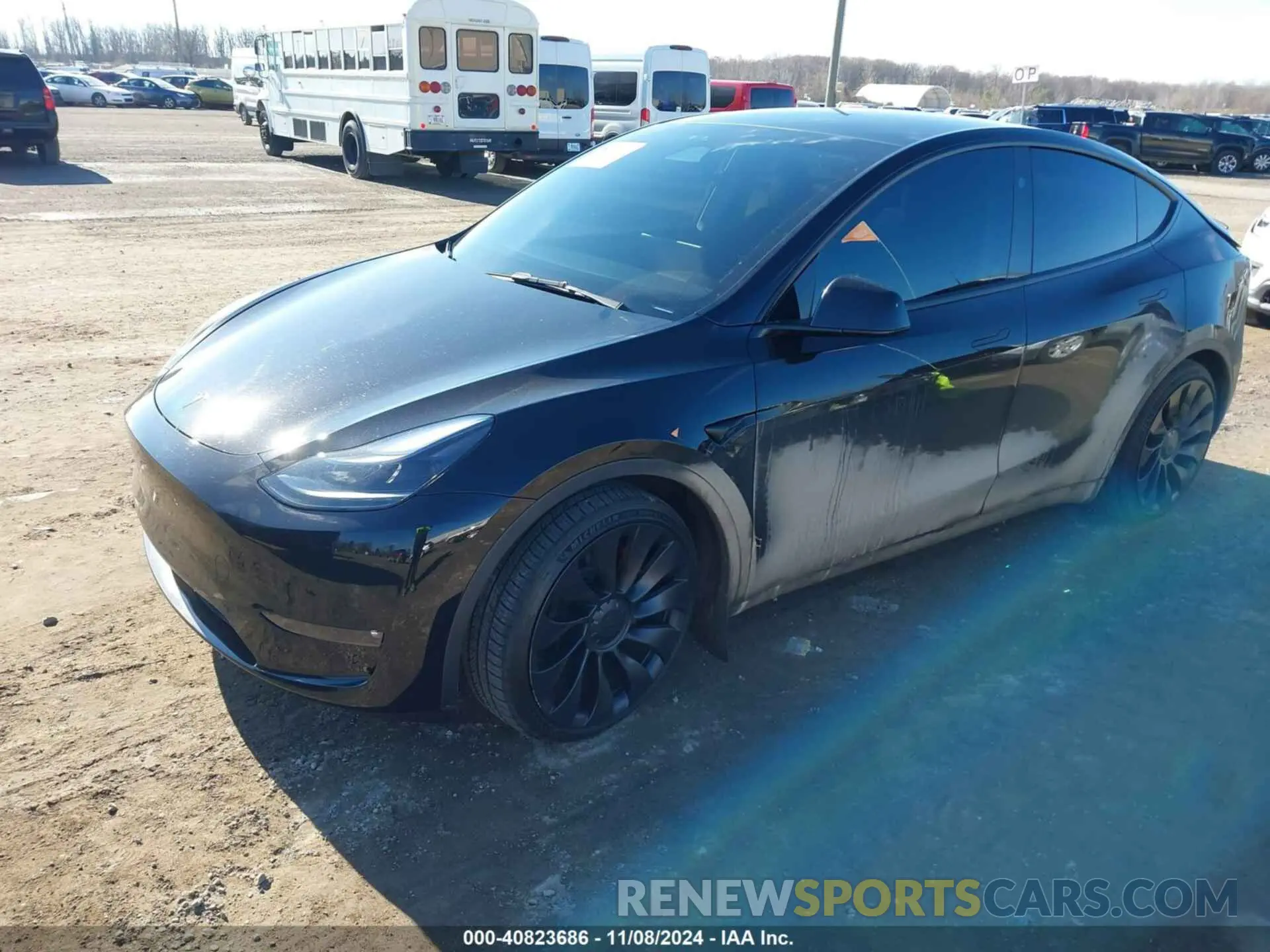 2 Photograph of a damaged car 7SAYGDEF4PF962268 TESLA MODEL Y 2023