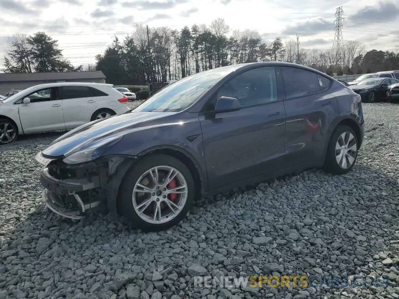 1 Photograph of a damaged car 7SAYGDEF5PF606380 TESLA MODEL Y 2023