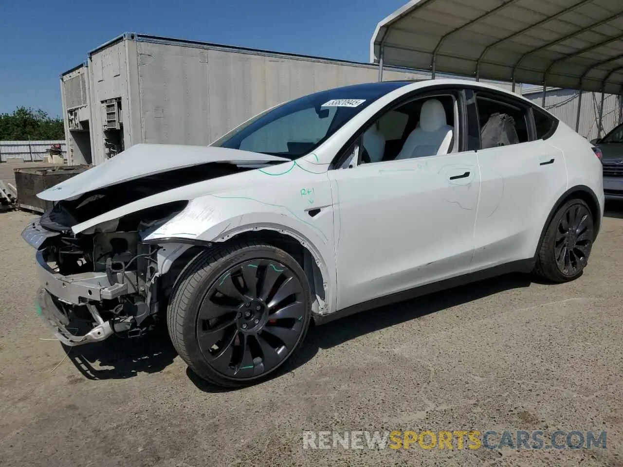 1 Photograph of a damaged car 7SAYGDEF5PF744839 TESLA MODEL Y 2023