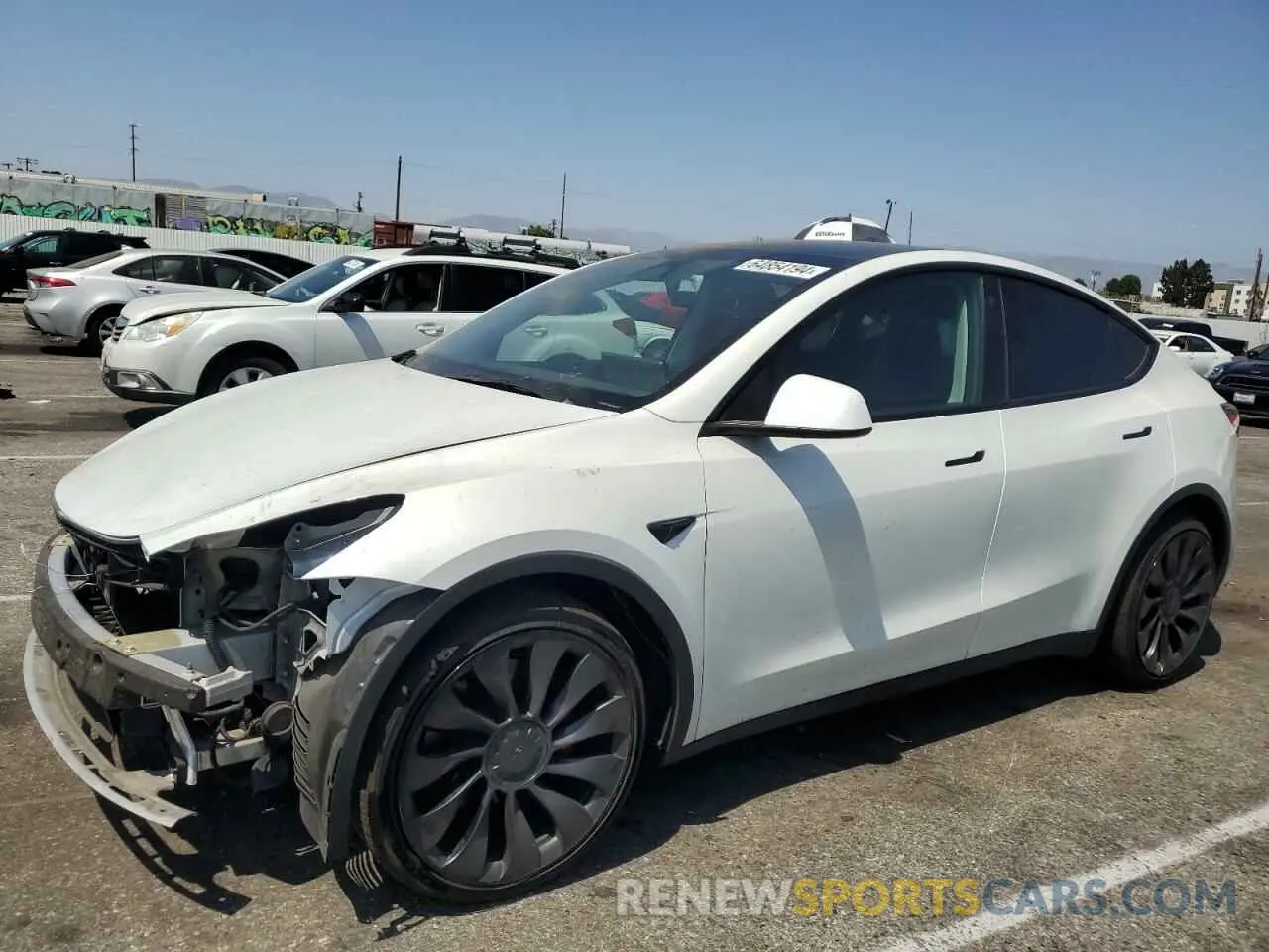 1 Photograph of a damaged car 7SAYGDEF5PF761026 TESLA MODEL Y 2023
