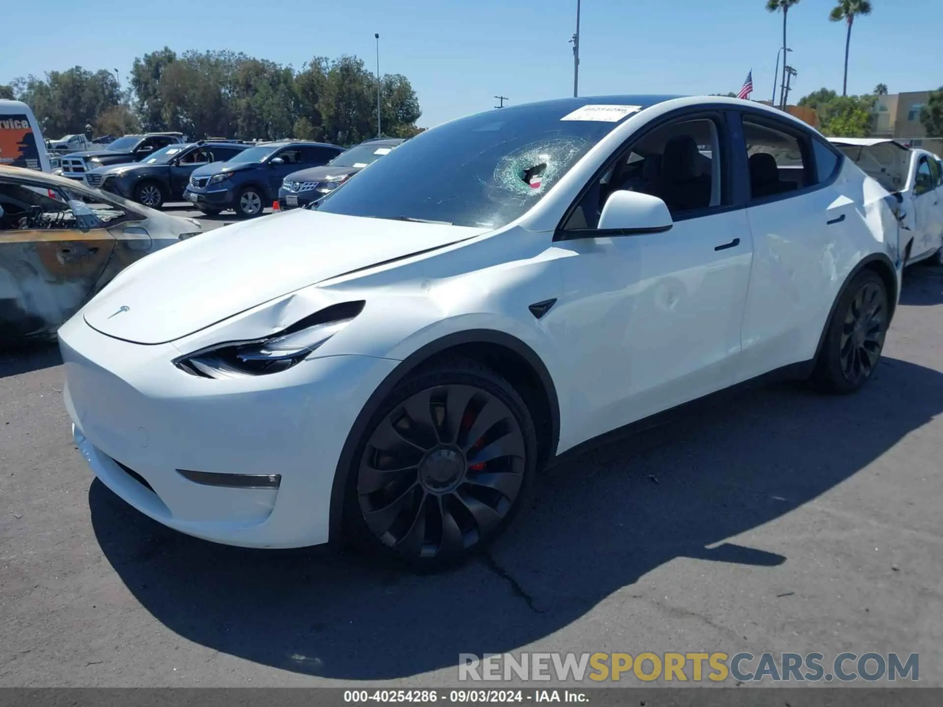 2 Photograph of a damaged car 7SAYGDEF5PF839594 TESLA MODEL Y 2023