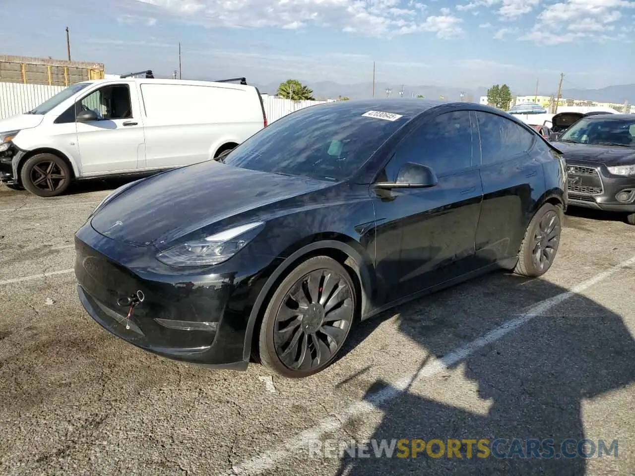 1 Photograph of a damaged car 7SAYGDEF5PF844083 TESLA MODEL Y 2023