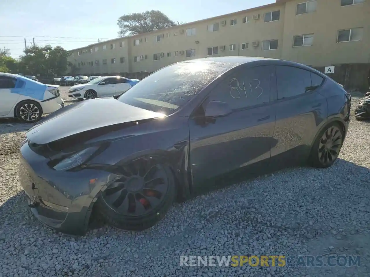 1 Photograph of a damaged car 7SAYGDEF5PF862969 TESLA MODEL Y 2023