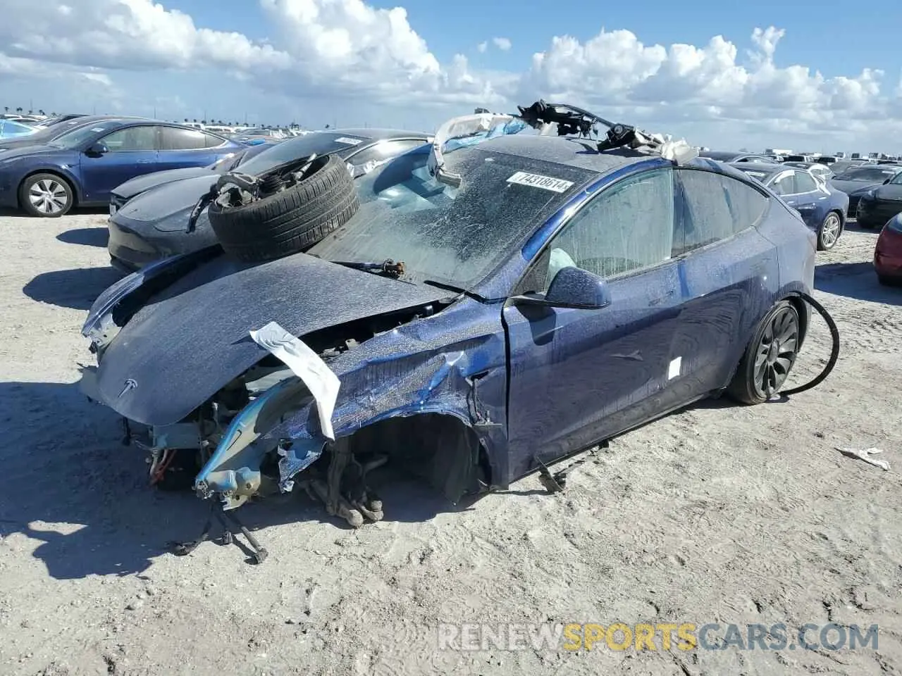 1 Photograph of a damaged car 7SAYGDEF5PF863801 TESLA MODEL Y 2023