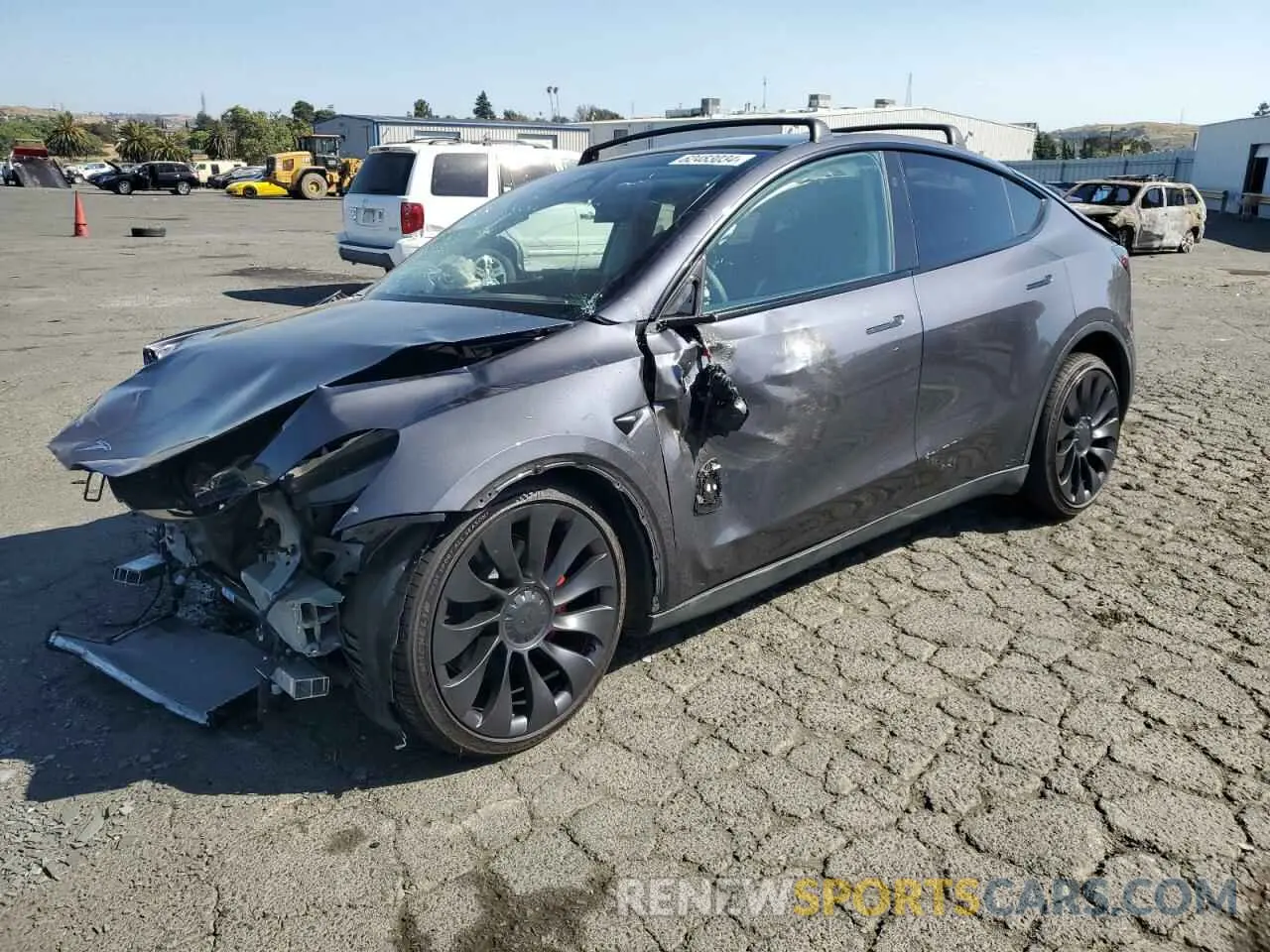 1 Photograph of a damaged car 7SAYGDEF5PF901740 TESLA MODEL Y 2023