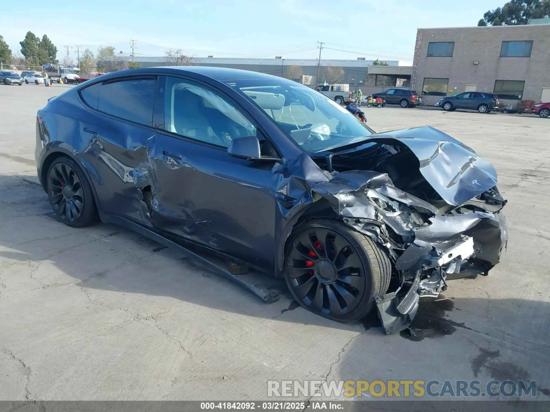 1 Photograph of a damaged car 7SAYGDEF5PF917338 TESLA MODEL Y 2023