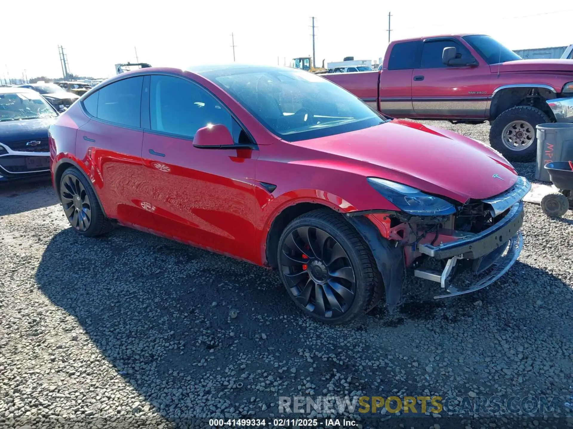1 Photograph of a damaged car 7SAYGDEF5PF968855 TESLA MODEL Y 2023