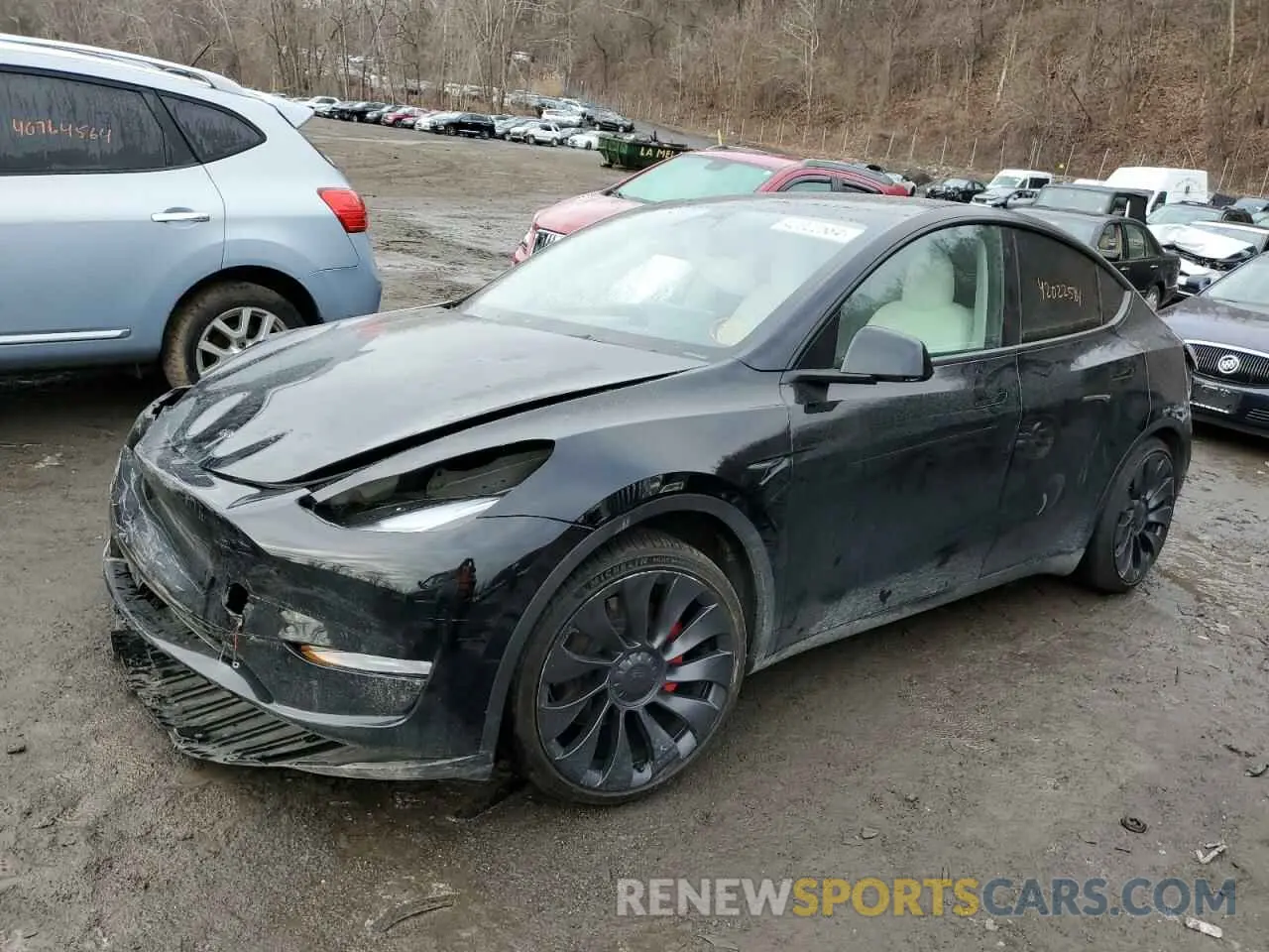 1 Photograph of a damaged car 7SAYGDEF6PF615122 TESLA MODEL Y 2023