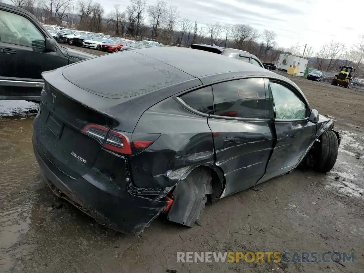 3 Photograph of a damaged car 7SAYGDEF6PF615122 TESLA MODEL Y 2023