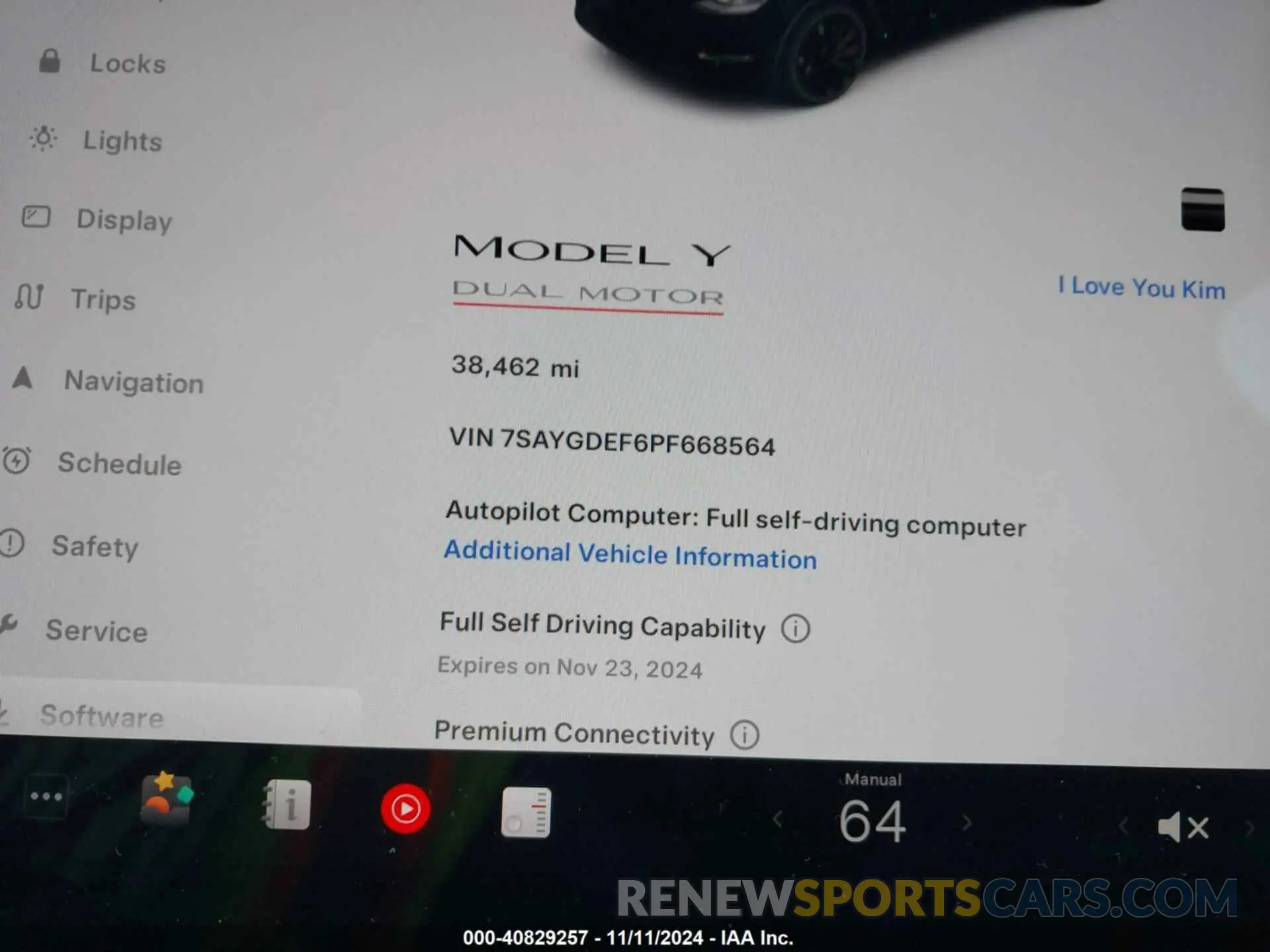 7 Photograph of a damaged car 7SAYGDEF6PF668564 TESLA MODEL Y 2023
