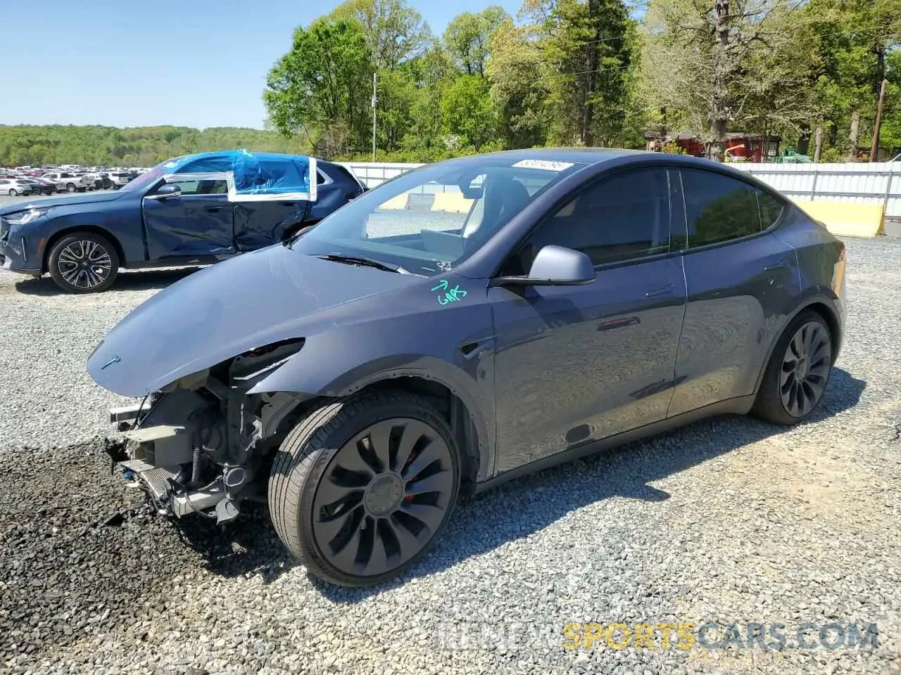 1 Photograph of a damaged car 7SAYGDEF6PF796822 TESLA MODEL Y 2023