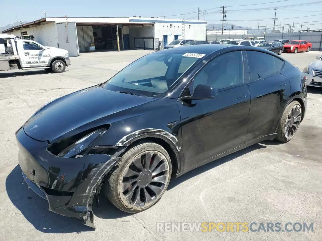 1 Photograph of a damaged car 7SAYGDEF6PF846425 TESLA MODEL Y 2023