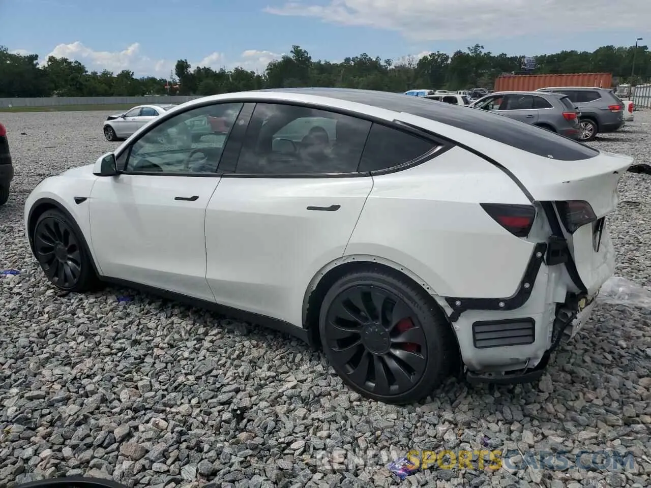 2 Photograph of a damaged car 7SAYGDEF6PF855657 TESLA MODEL Y 2023