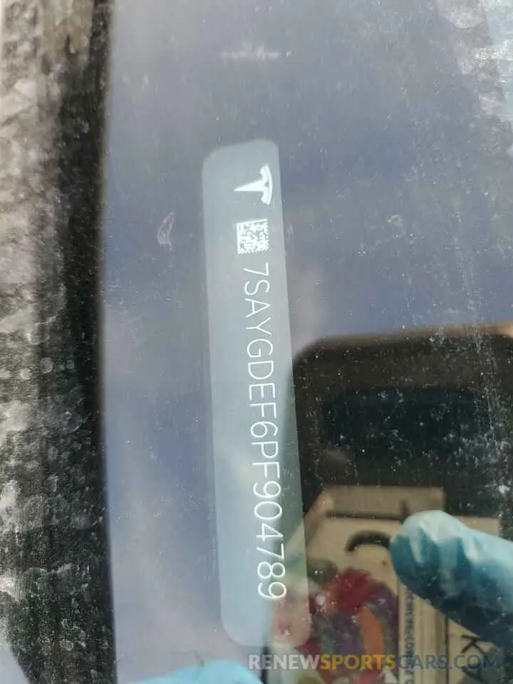 14 Photograph of a damaged car 7SAYGDEF6PF904789 TESLA MODEL Y 2023