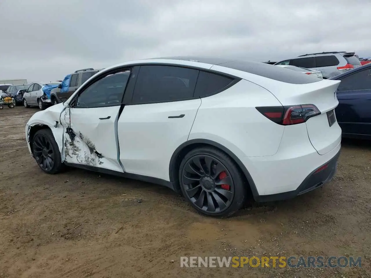 2 Photograph of a damaged car 7SAYGDEF6PF924461 TESLA MODEL Y 2023