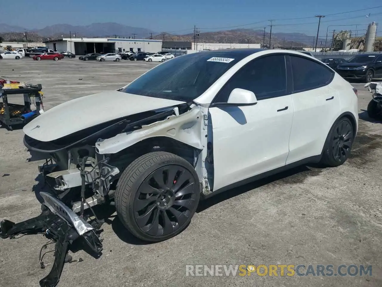 1 Photograph of a damaged car 7SAYGDEF7PF605232 TESLA MODEL Y 2023