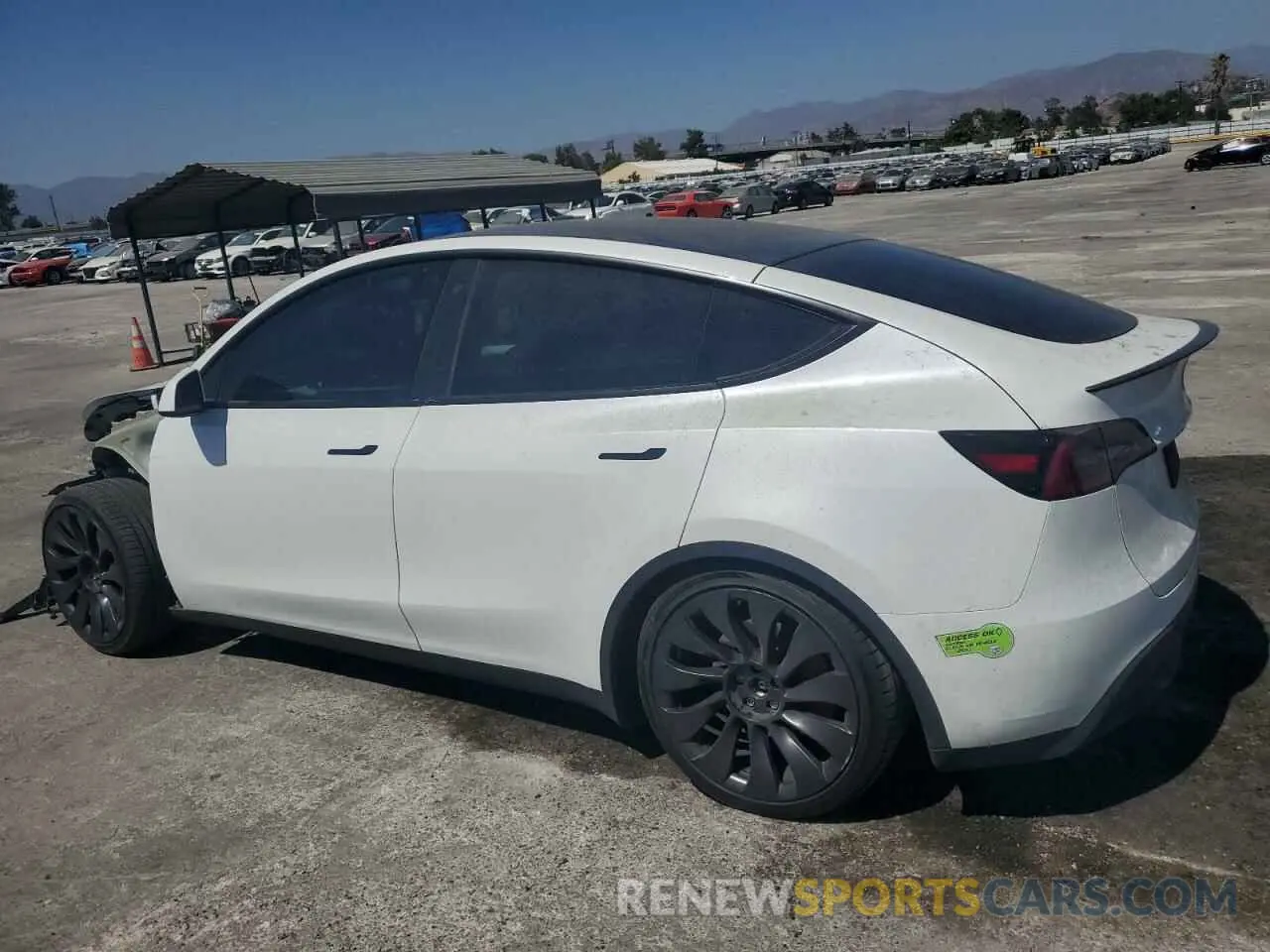 2 Photograph of a damaged car 7SAYGDEF7PF605232 TESLA MODEL Y 2023