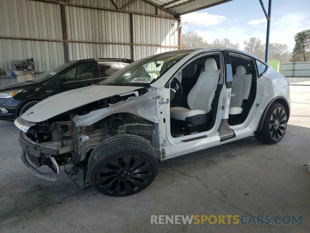 1 Photograph of a damaged car 7SAYGDEF7PF753736 TESLA MODEL Y 2023