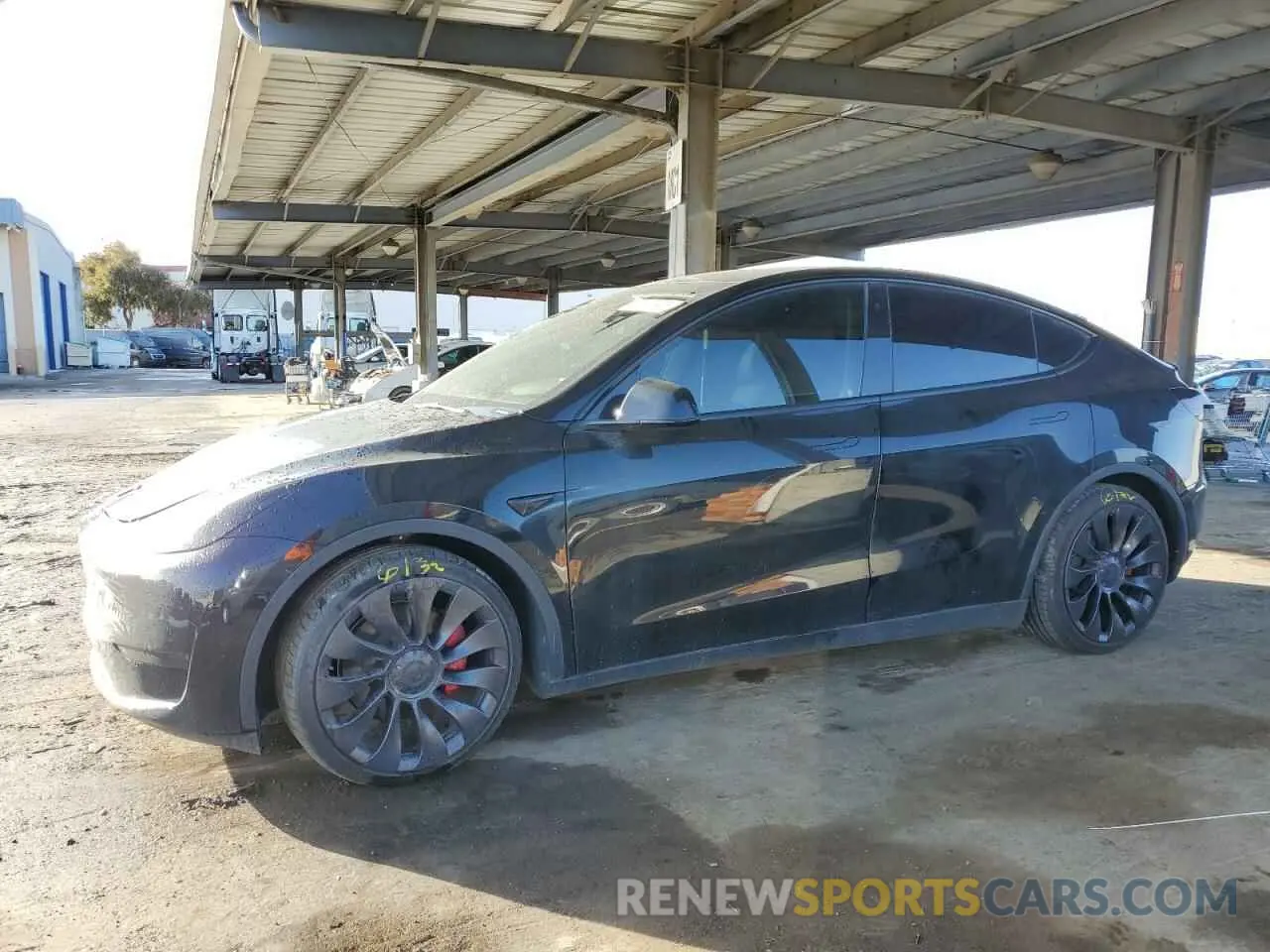 1 Photograph of a damaged car 7SAYGDEF7PF786817 TESLA MODEL Y 2023