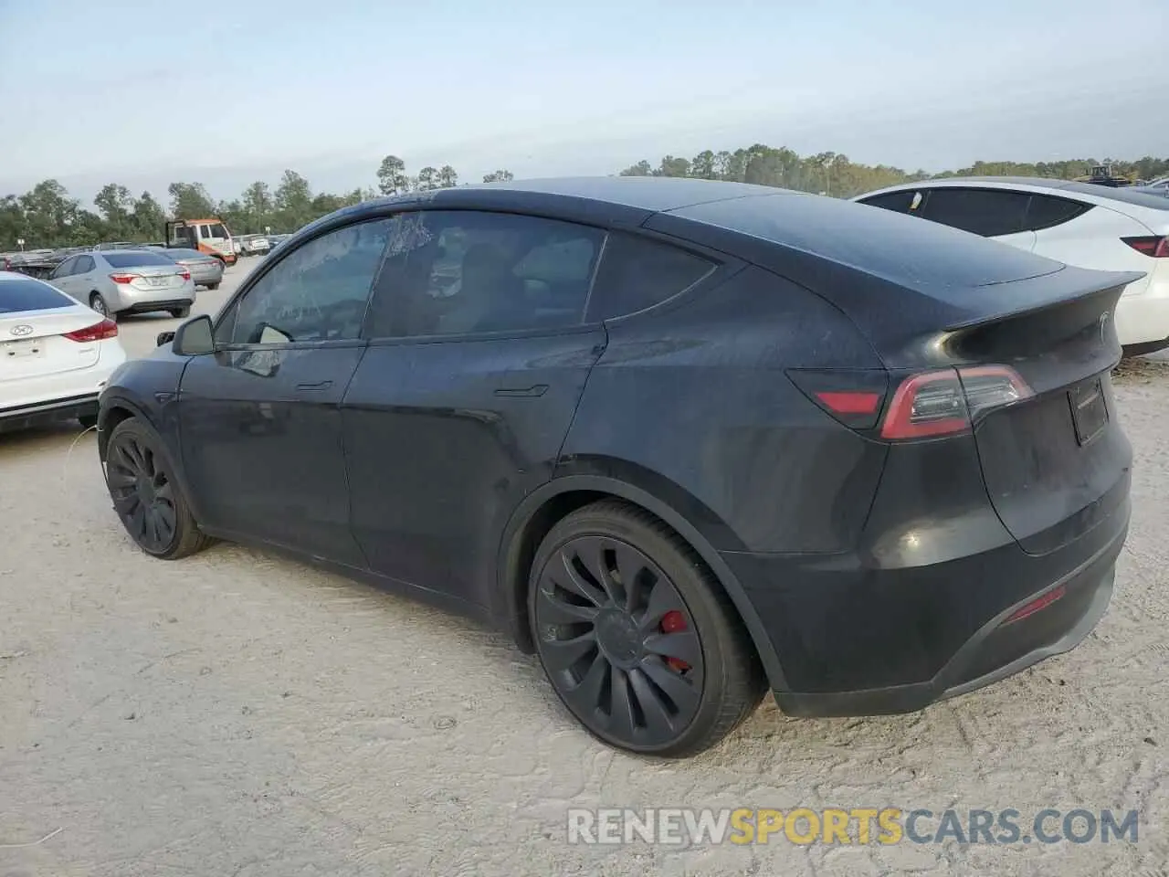 2 Photograph of a damaged car 7SAYGDEF7PF884262 TESLA MODEL Y 2023