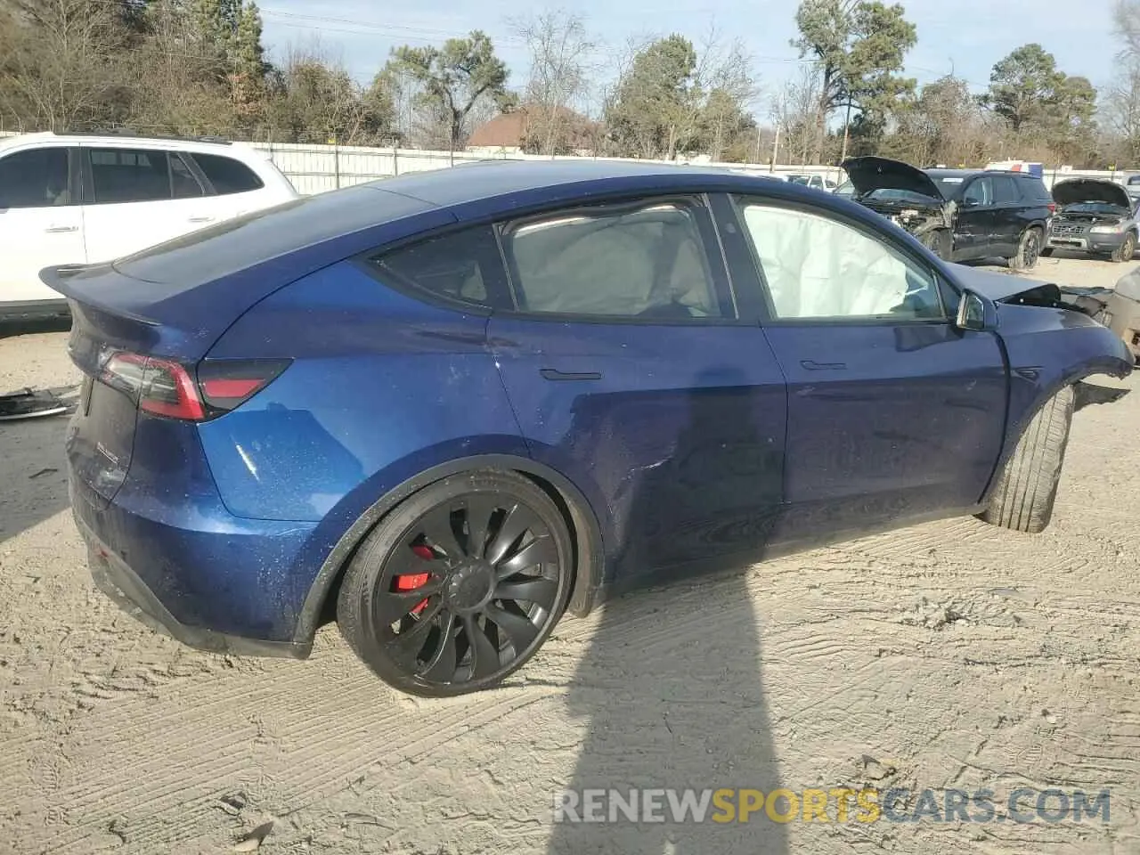 3 Photograph of a damaged car 7SAYGDEF7PF898453 TESLA MODEL Y 2023