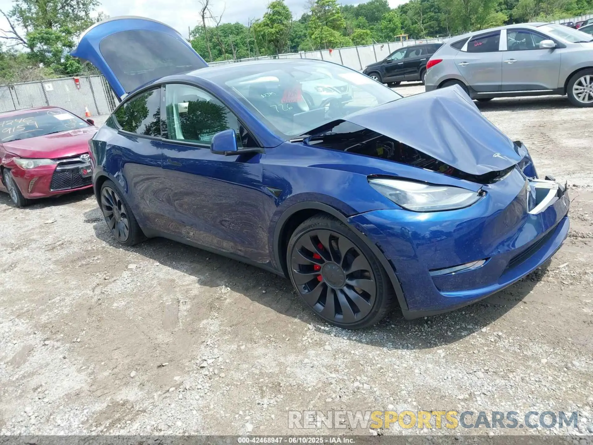 1 Photograph of a damaged car 7SAYGDEF7PF904333 TESLA MODEL Y 2023