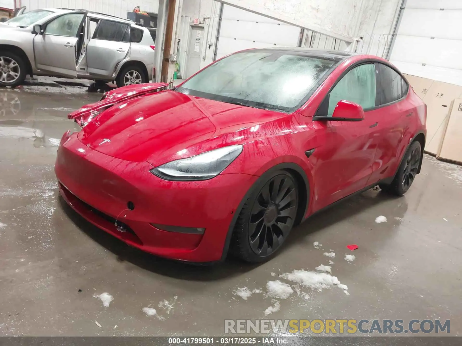 2 Photograph of a damaged car 7SAYGDEF8PF586142 TESLA MODEL Y 2023