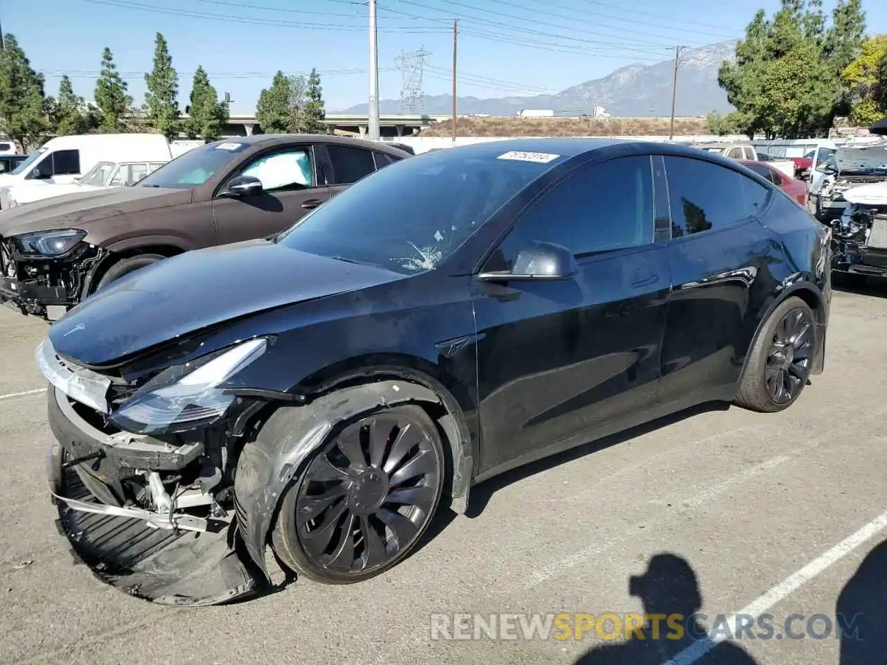 1 Photograph of a damaged car 7SAYGDEF8PF642581 TESLA MODEL Y 2023