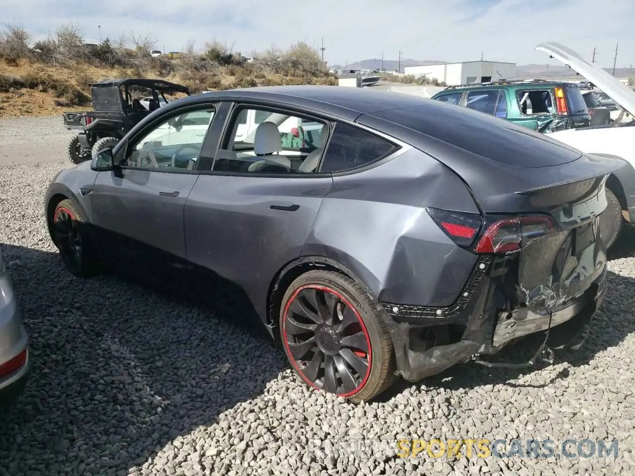2 Photograph of a damaged car 7SAYGDEF8PF737884 TESLA MODEL Y 2023