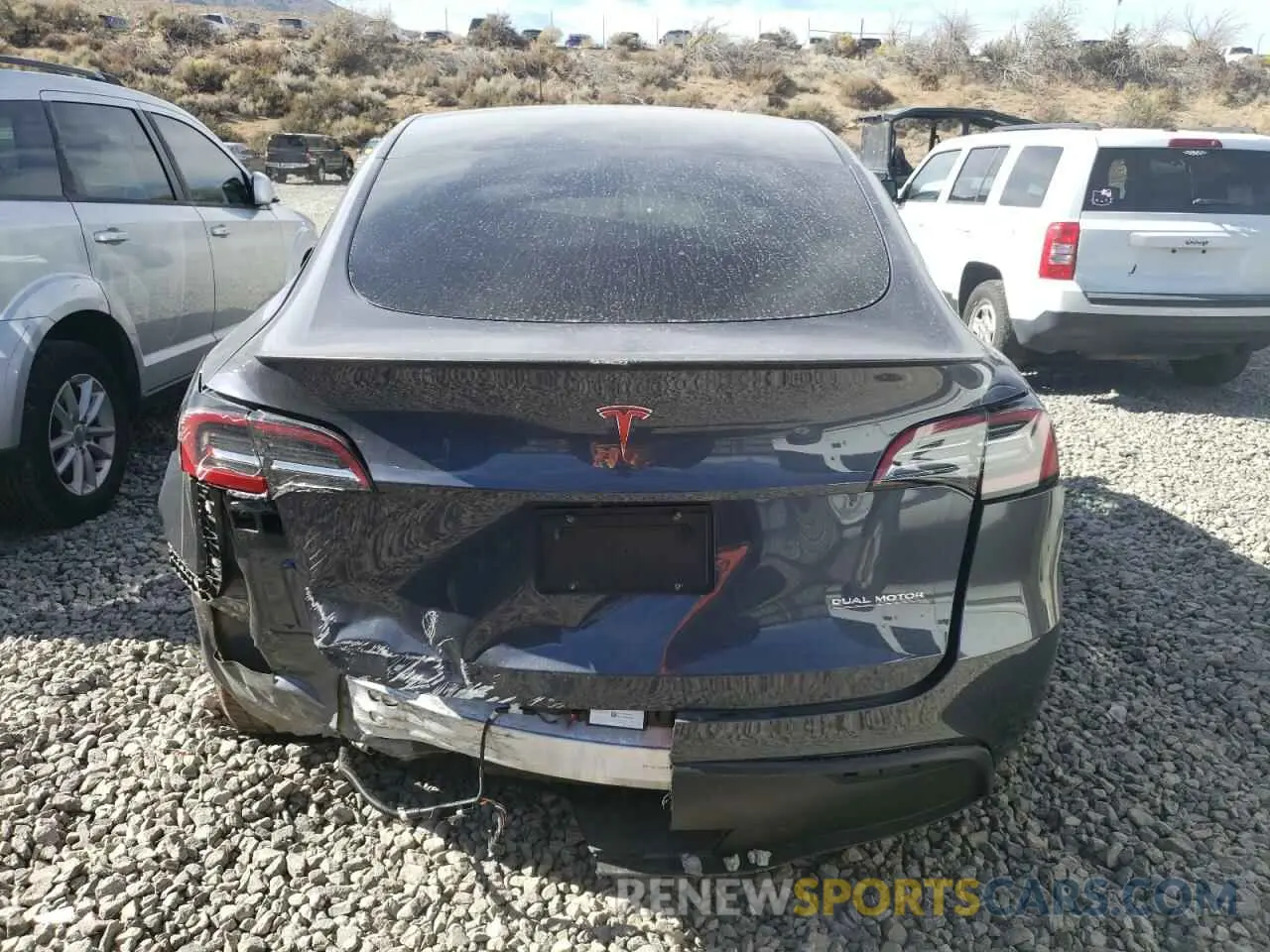6 Photograph of a damaged car 7SAYGDEF8PF737884 TESLA MODEL Y 2023