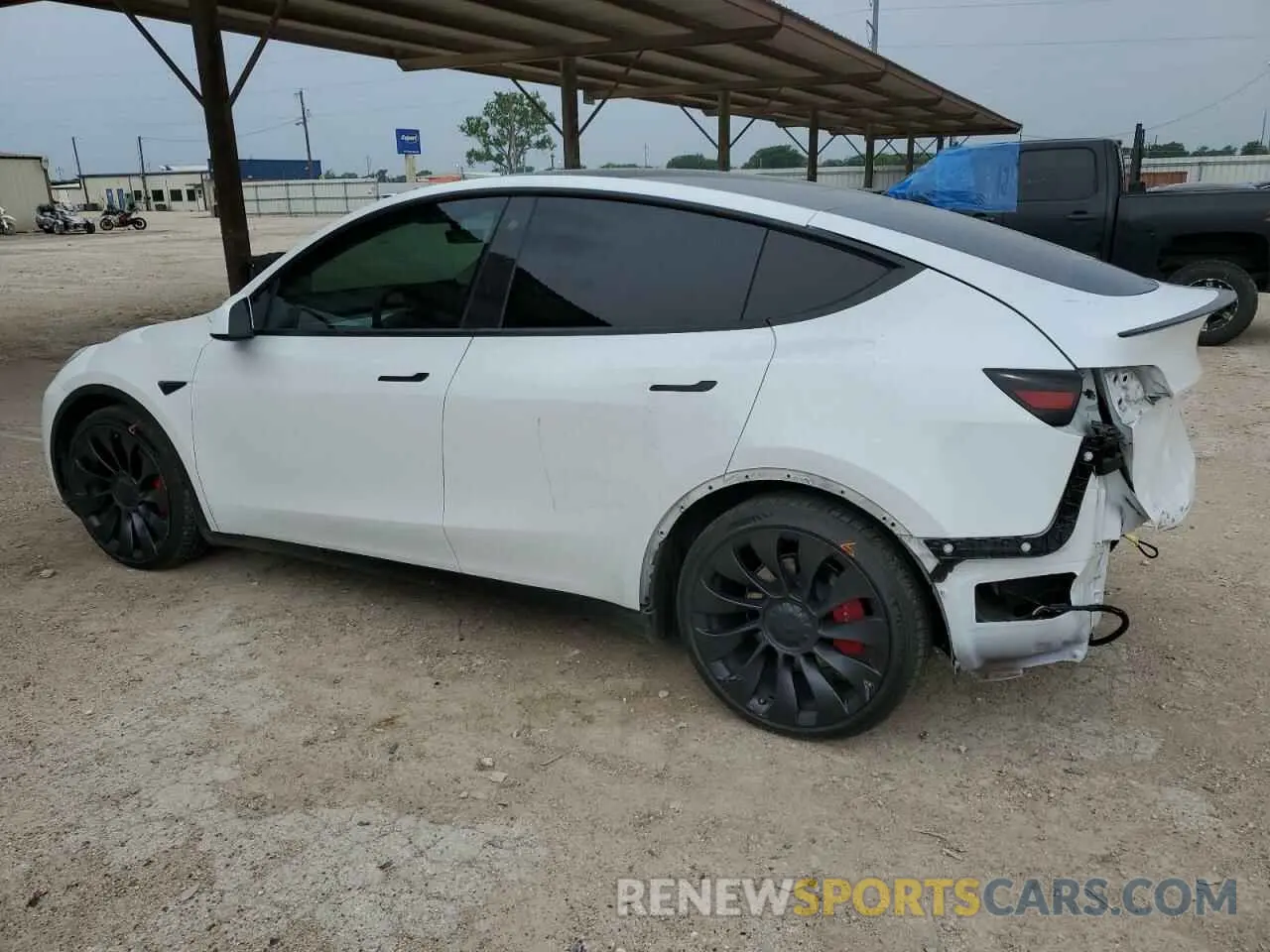 2 Photograph of a damaged car 7SAYGDEF8PF750280 TESLA MODEL Y 2023