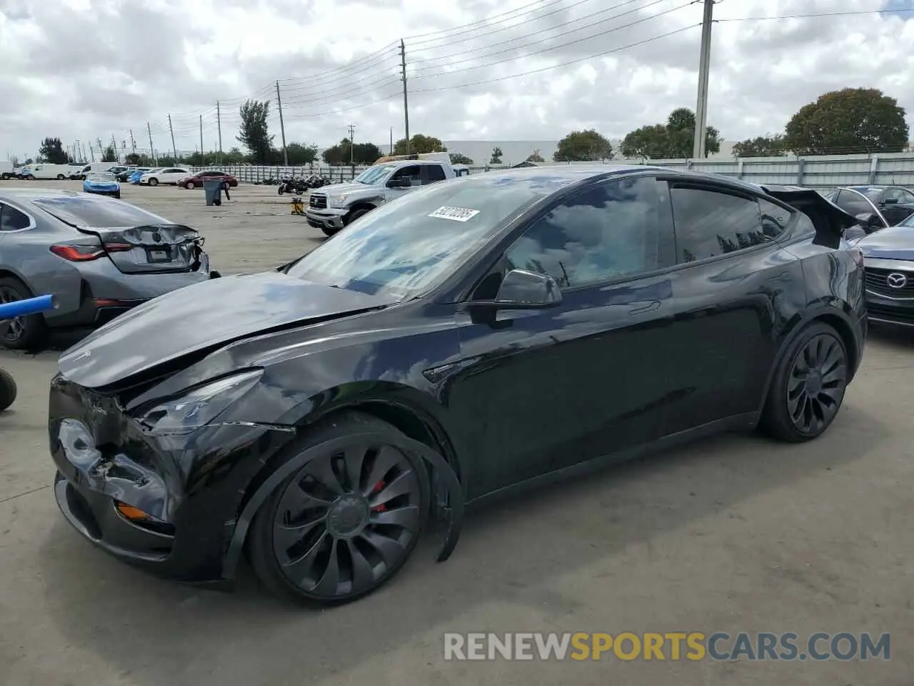 1 Photograph of a damaged car 7SAYGDEF8PF762915 TESLA MODEL Y 2023