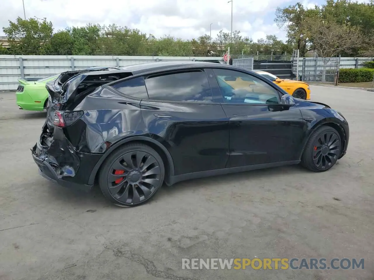 3 Photograph of a damaged car 7SAYGDEF8PF762915 TESLA MODEL Y 2023