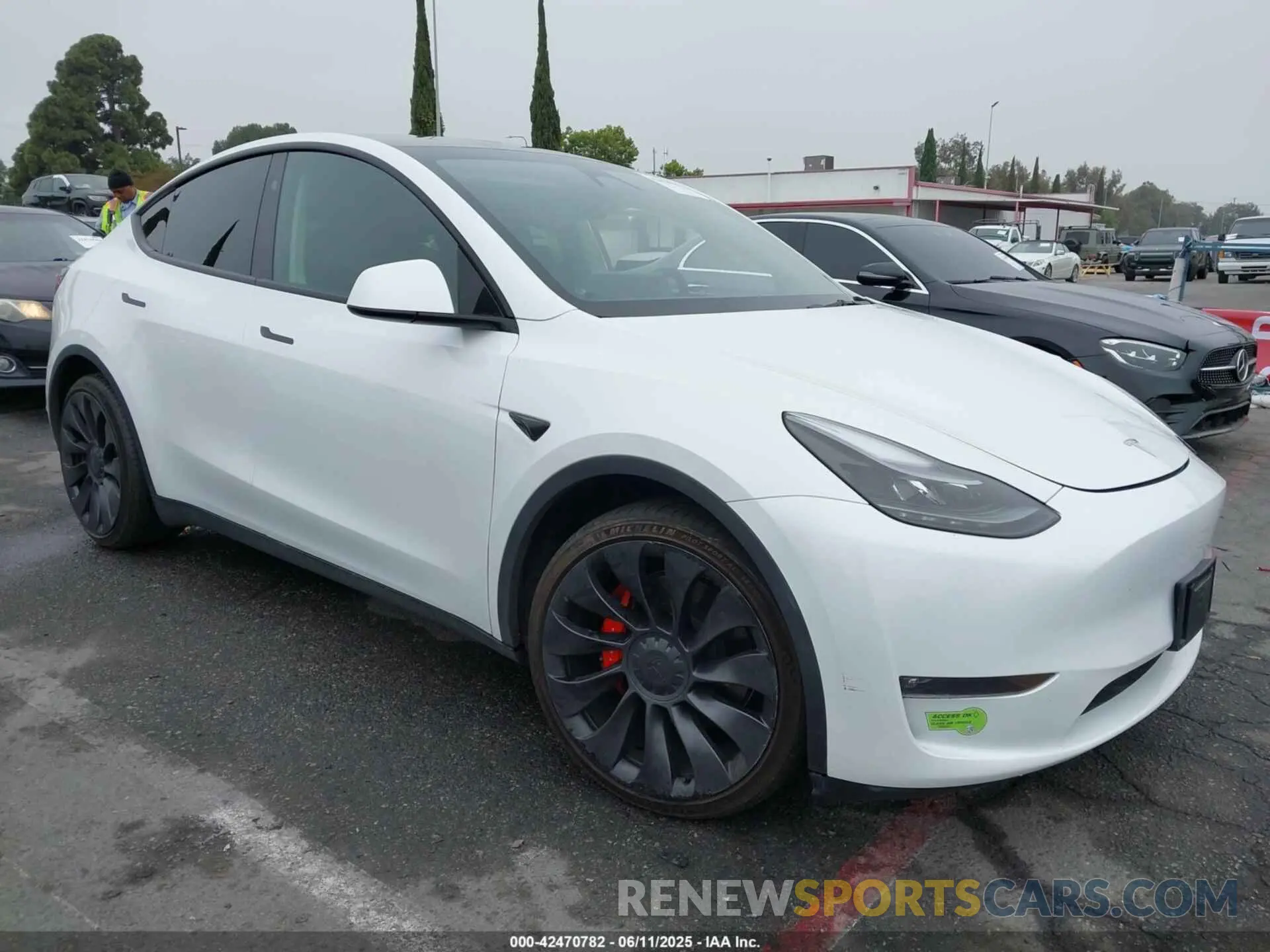 1 Photograph of a damaged car 7SAYGDEF8PF800742 TESLA MODEL Y 2023