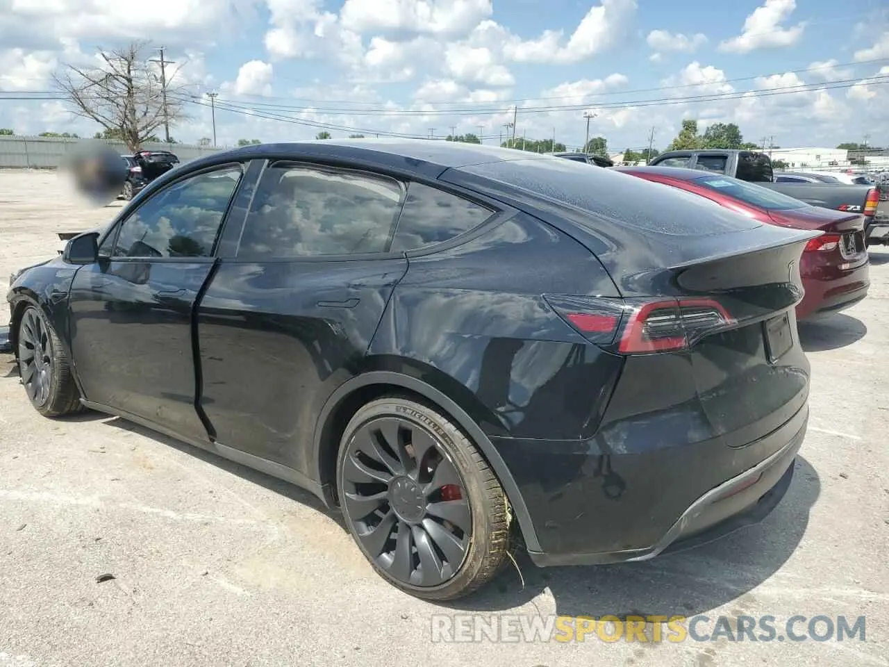 2 Photograph of a damaged car 7SAYGDEF8PF801048 TESLA MODEL Y 2023