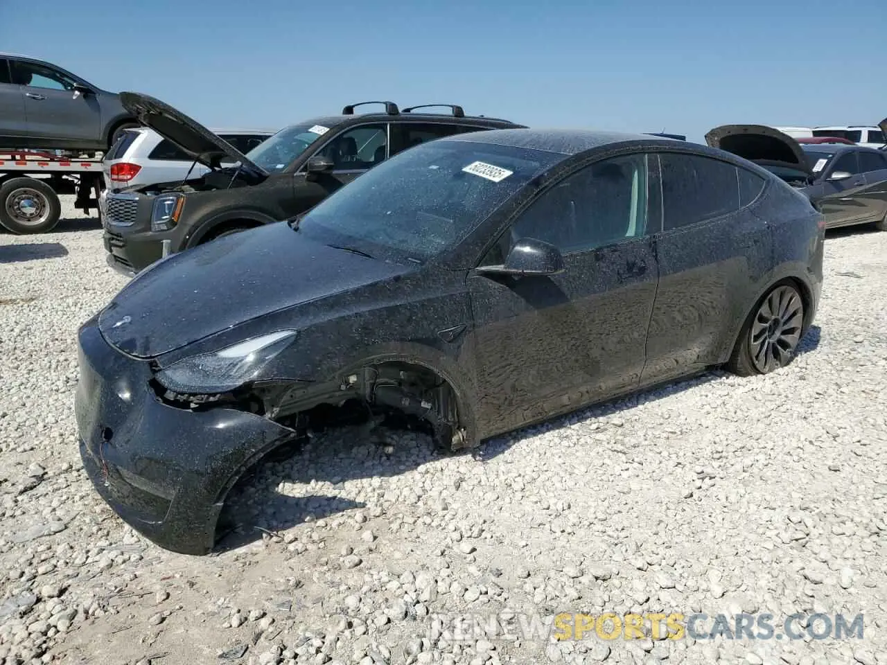 1 Photograph of a damaged car 7SAYGDEF8PF927197 TESLA MODEL Y 2023