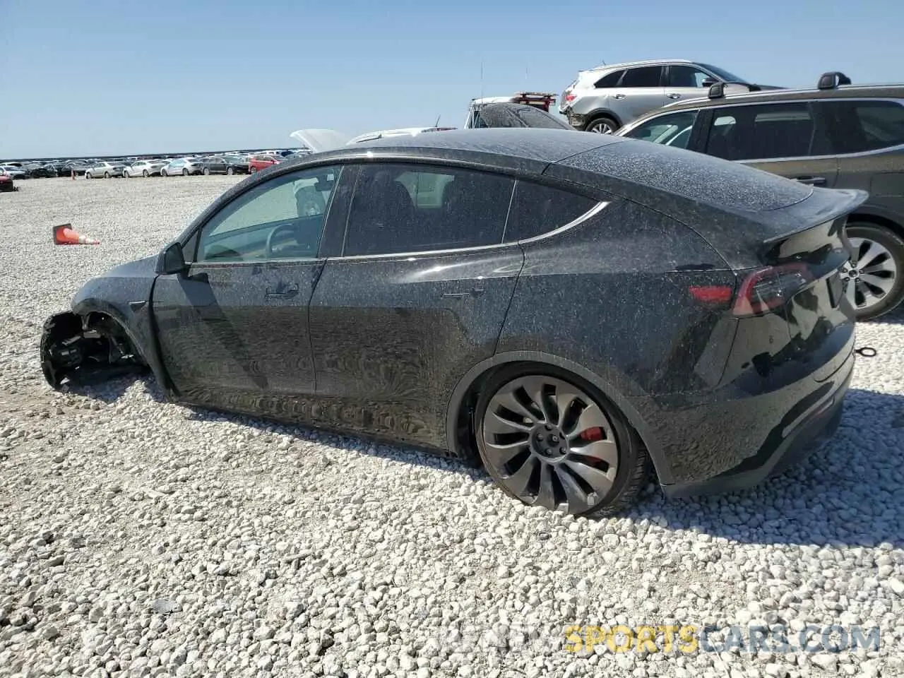 2 Photograph of a damaged car 7SAYGDEF8PF927197 TESLA MODEL Y 2023