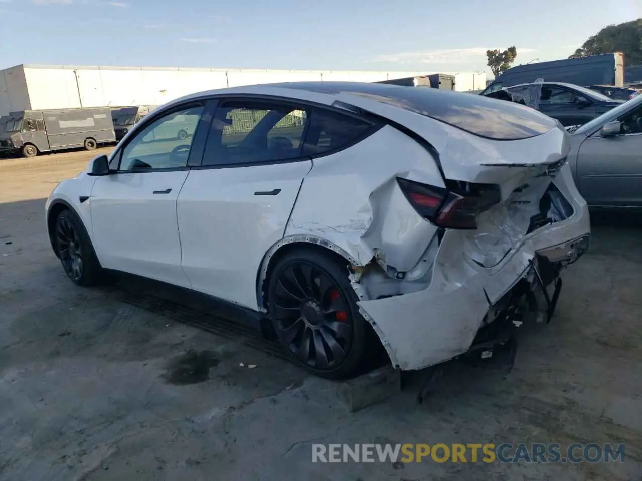 2 Photograph of a damaged car 7SAYGDEF9PF624087 TESLA MODEL Y 2023