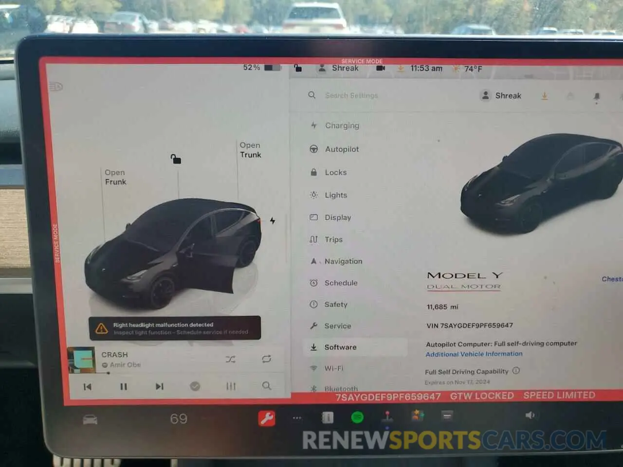 9 Photograph of a damaged car 7SAYGDEF9PF659647 TESLA MODEL Y 2023