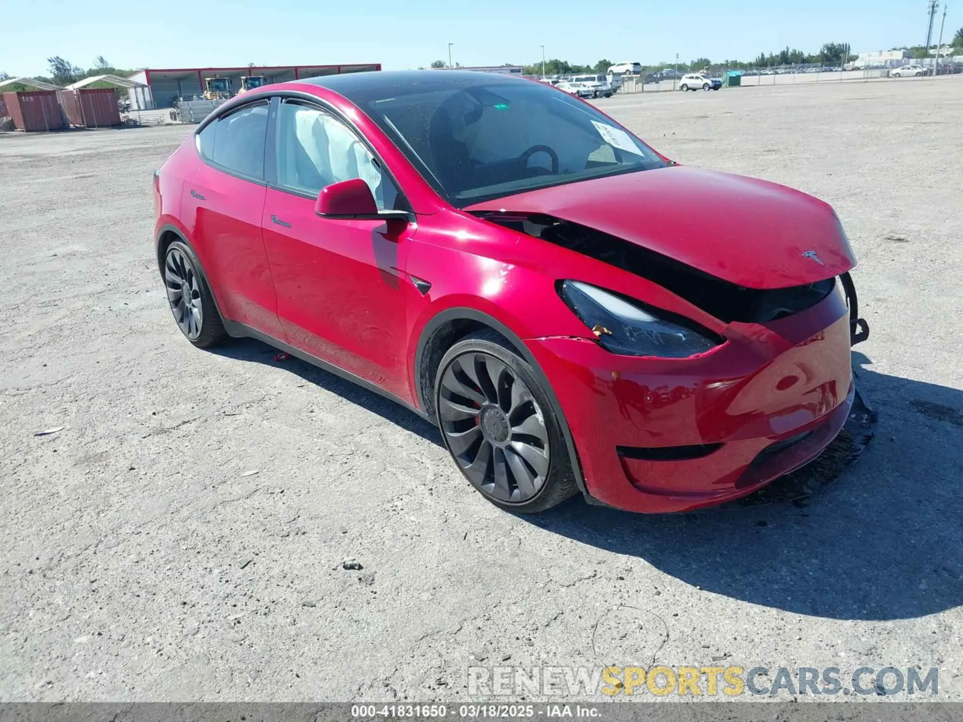 1 Photograph of a damaged car 7SAYGDEF9PF668137 TESLA MODEL Y 2023