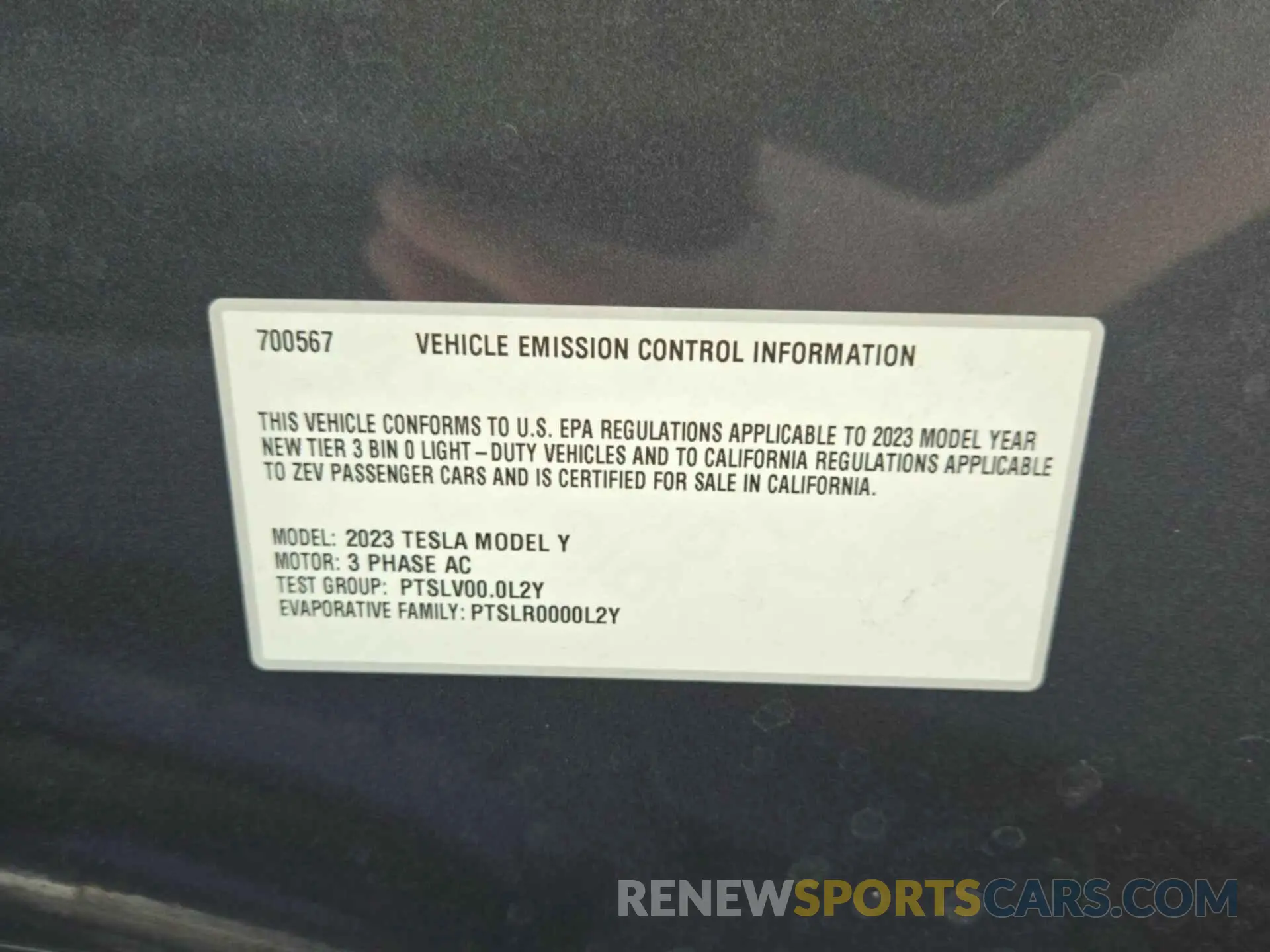 14 Photograph of a damaged car 7SAYGDEF9PF700567 TESLA MODEL Y 2023