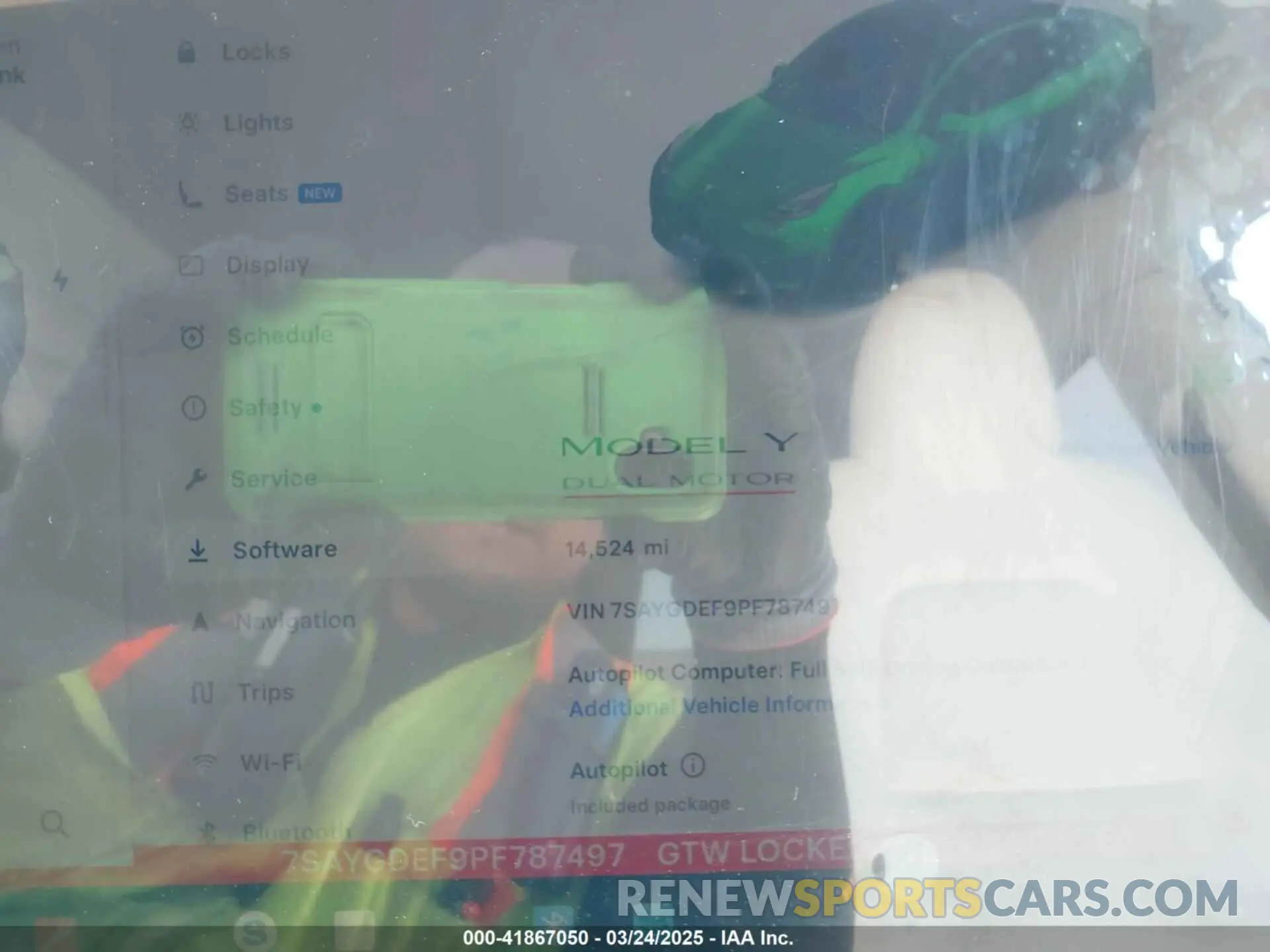 7 Photograph of a damaged car 7SAYGDEF9PF787497 TESLA MODEL Y 2023