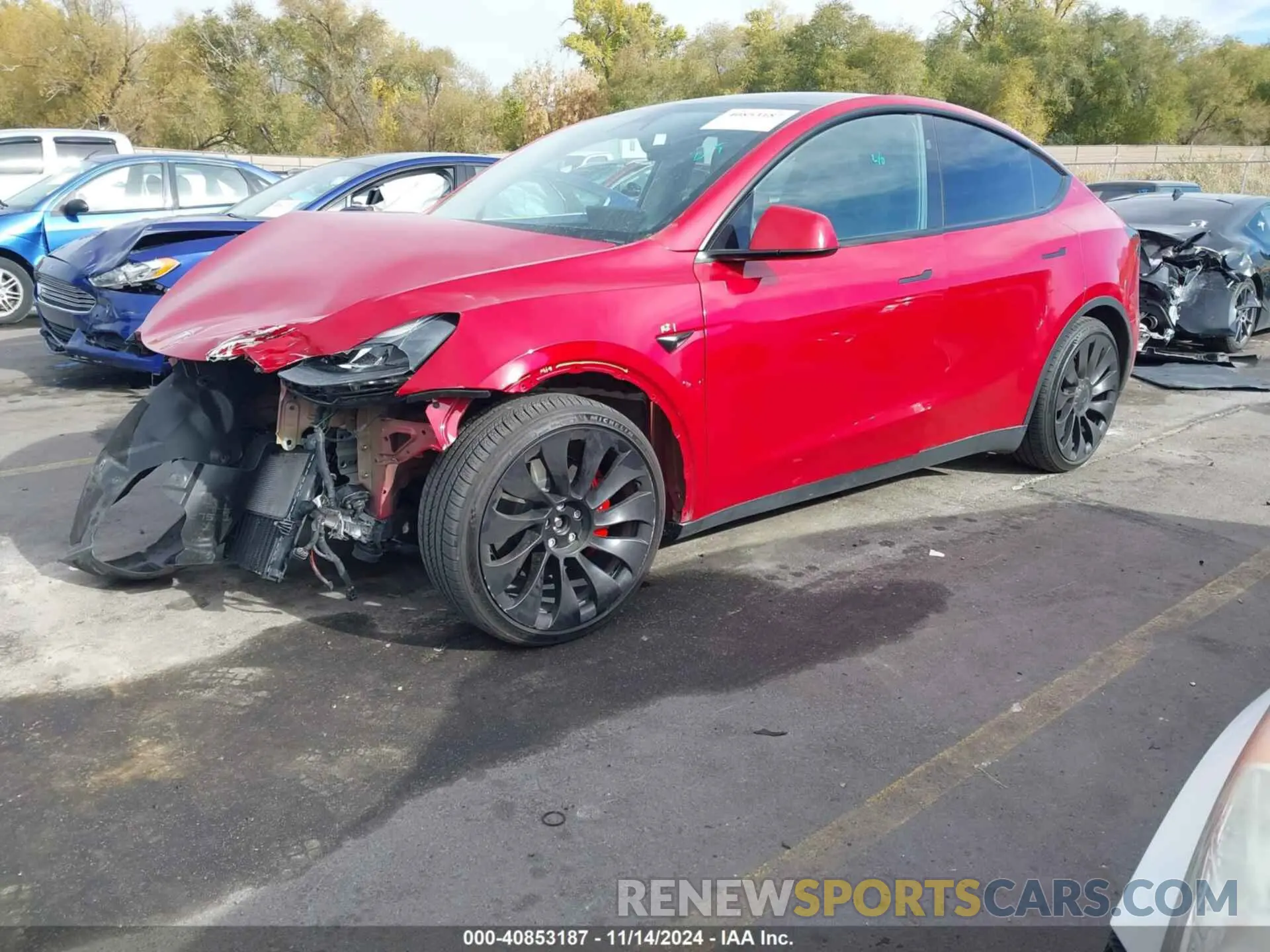 2 Photograph of a damaged car 7SAYGDEF9PF797155 TESLA MODEL Y 2023