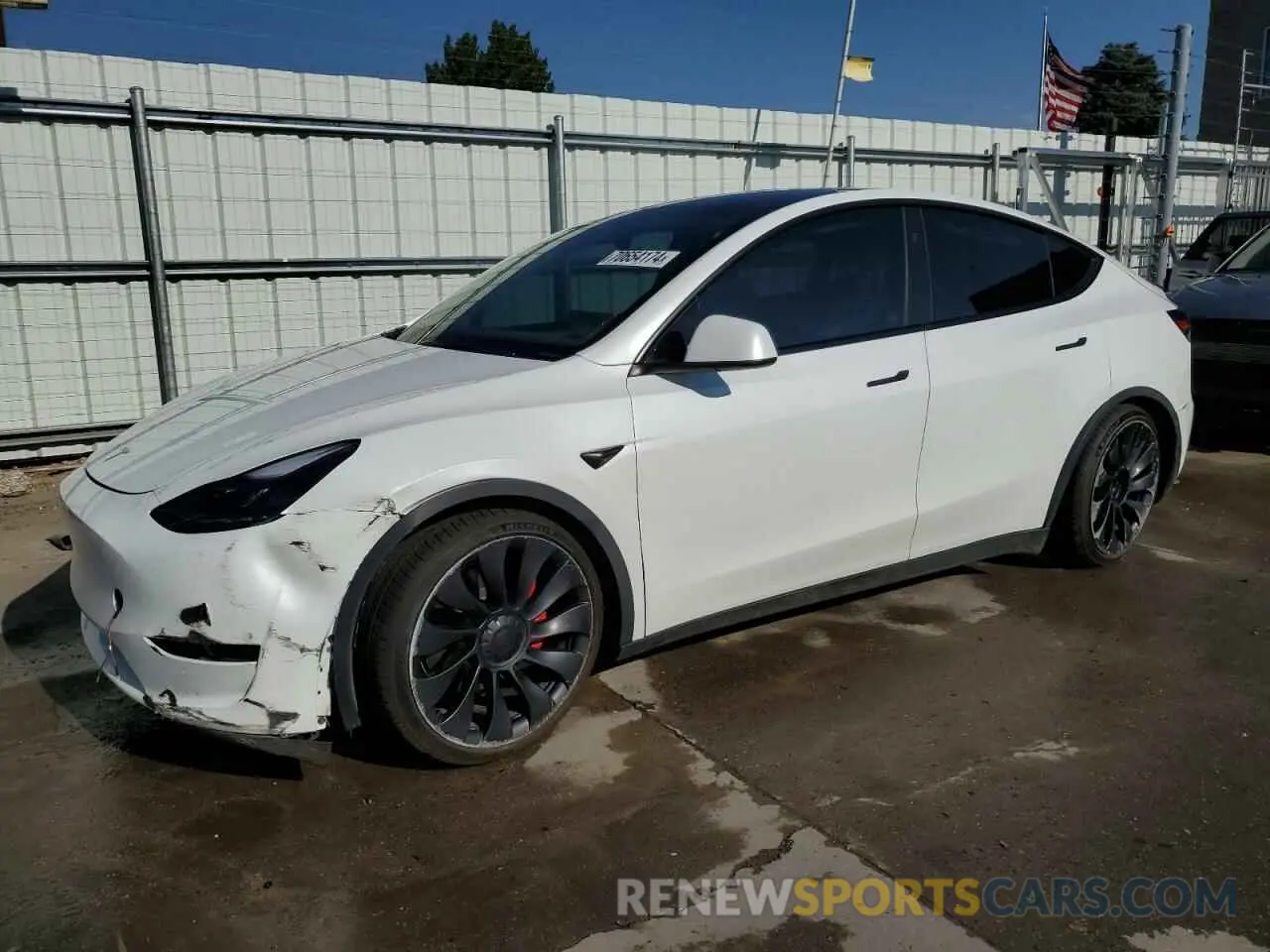 1 Photograph of a damaged car 7SAYGDEF9PF812236 TESLA MODEL Y 2023