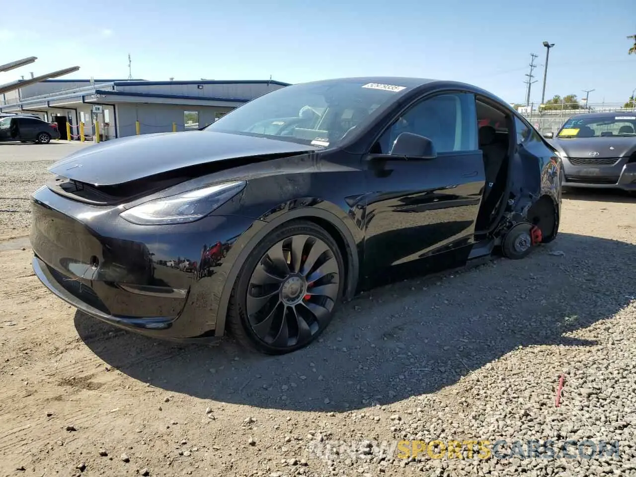 1 Photograph of a damaged car 7SAYGDEF9PF835547 TESLA MODEL Y 2023