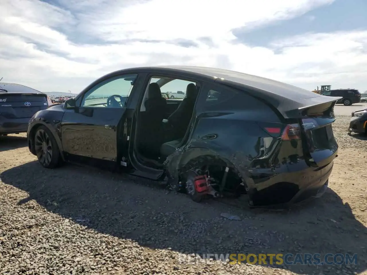 2 Photograph of a damaged car 7SAYGDEF9PF835547 TESLA MODEL Y 2023